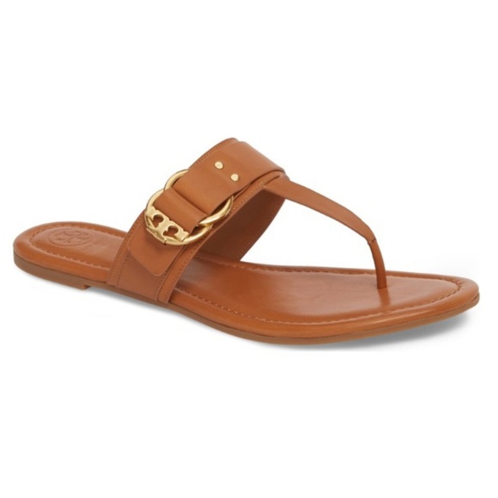 Tory Burch Tan Marsden Flat Sandals